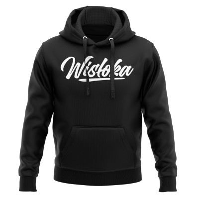 Bluza Z Kapturem Wisłoka Czarna Napis