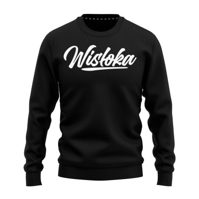 Bluza Bez Kaptura Wisłoka Czarna Napis