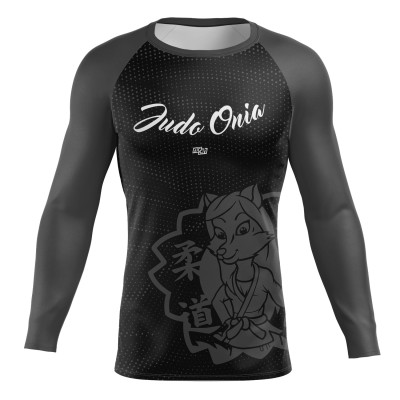 Rashguard Długi Rękaw  Szary Judo Onia Damski