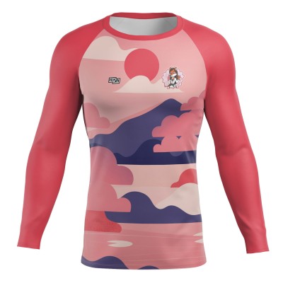 Rashguard Długi Rękaw  Kolorowy Judo Onia Damski