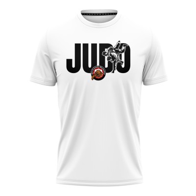 Koszulka Bawełniana UKS Grizzly 33 Judo Biała