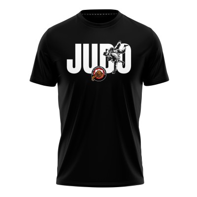 Koszulka Bawełniana UKS Grizzly 33 Judo Czarna