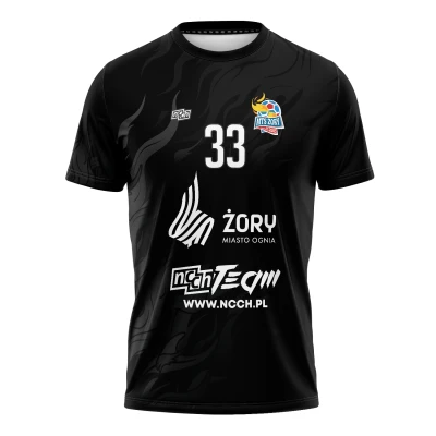 Koszulka Męska i Dziecięca Treningowa MTS Trendy Top Żory Czarna